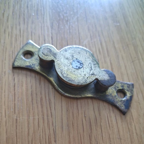 Antique brass window sash - brass,