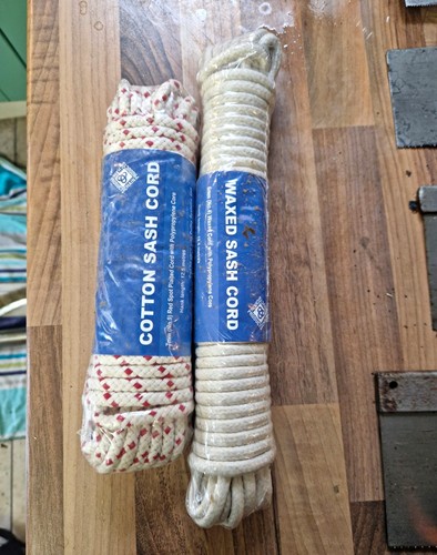 Cotton plaited sash cord - cord, 6mm