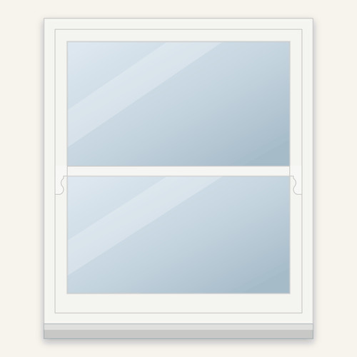 Timber box sash window - sash, x