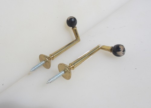 Retro brass window blind - blind, ties